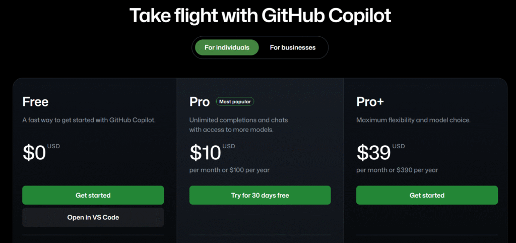 Microsoft Copilot Pricing